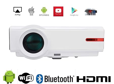 FR 1080P WiFi Proyector Full HD WiFi, s87 a 5000 lúmenes 10000: 1 ...