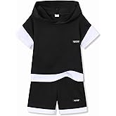 KIDLAGA Toddler Boys Summer Clothes Short Sleeve Top and Casual Shorts 2-Piece Kids Comfy Outfits Boys Sets Size 6-12 Years