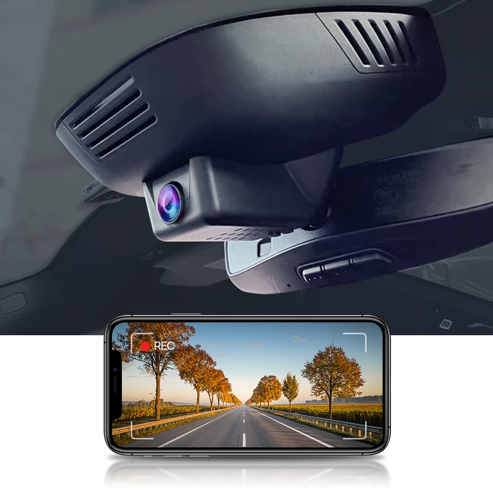 FITCAMX Dash Cam Suitable for Volvo Polestar 2 2021 2022 2023 2024 2025 2026, 4K Car Recorder WiFi, UHD Video 2160P Night Vision, OEM Car Accessories, Loop Recording G-Sensor, Plug Play with 64GB Card