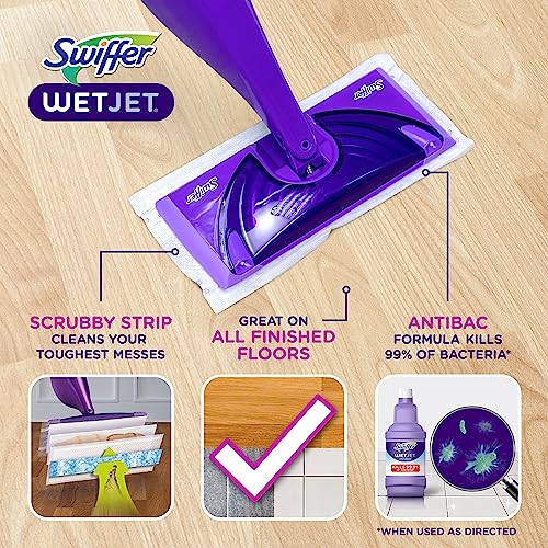Swiffer Wetjet Heavy Duty Mop Pad Refills for Floor Mopping and