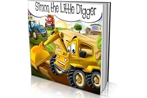Personalized Soft Cover Story Book by Dinkleboo - "The Little Digger Story" - Teaches Your Child About Teamwork - For Childre