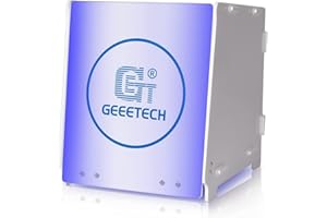 GIANTARM Geeetech UV Curing Light Box for LCD/DLP/SLA 3D Resin Printer Model, DIY 405nm UV Resin Curing Box with 360°Driven Turntable, Intelligent Time Control Resin Curing Station, Fast Curing Machine GCB-1