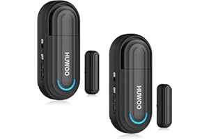 HUWOO Door Alarm for Home Security Kids Safety Dementia Patients, Volume Adjustable Alarm Sensor for Doors Windows When Opening with 0- 120 dB Loud 4 Working Modes