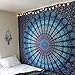 Jaipur Handloom Top Selling Psychedelic Peacock Mandala Tapestry A Perfect Hippie, Bohemian, Indian, Boho, Dorm, Hippy, Psychedelic, Wall Hanging (Queen (84 X 85 inches approx), Blue)