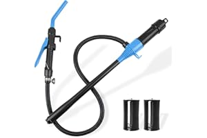 Newdeli Portable Battery Operated Gas Transfer Pump for Gas Can, 2.2 GPM Fuel Siphon Pump with Adjustable Flow Control Multi-