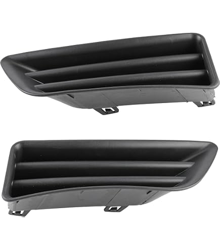 Pair Of Front Bumper Fog Light Cover Caps For 2006-2007 Honda Accord – Black ABS Bezels 5 thumbnail image