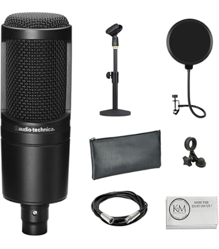 Amazon.com: Audio-Technica AT2020 XLR Cardioid Condenser