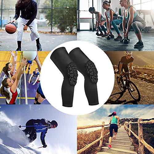 image for AKARUED Basketball Knee Pads, Crashproof Long Leg Sleeves, Padded EVA 