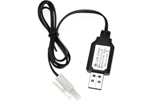 Maxmoral 9.6V USB Charger Battery Charging Cable for RC Car KET-2P