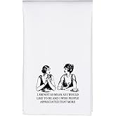 MBMSO Sassy Kitchen Towel Funny Sarcastic Gifts I Am Not as Mean as I Would Like to Be Tea Towel Housewarming Gift for Women (I Am Not As Mean TW)