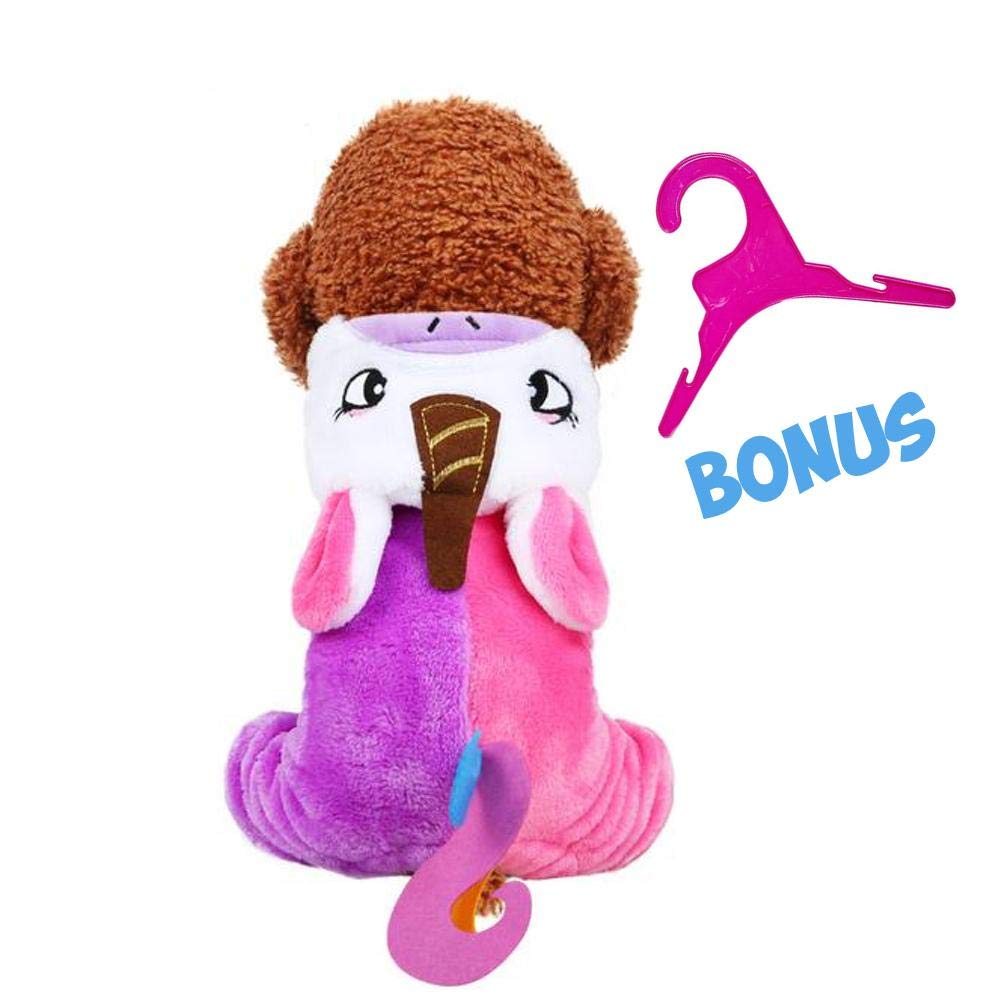 Ollypet Cute Dog Unicorn Costume Jumpsuit for Small Medium Dogs Puppy Cat Funny Halloween Outfit Clothes Hoodie Pink