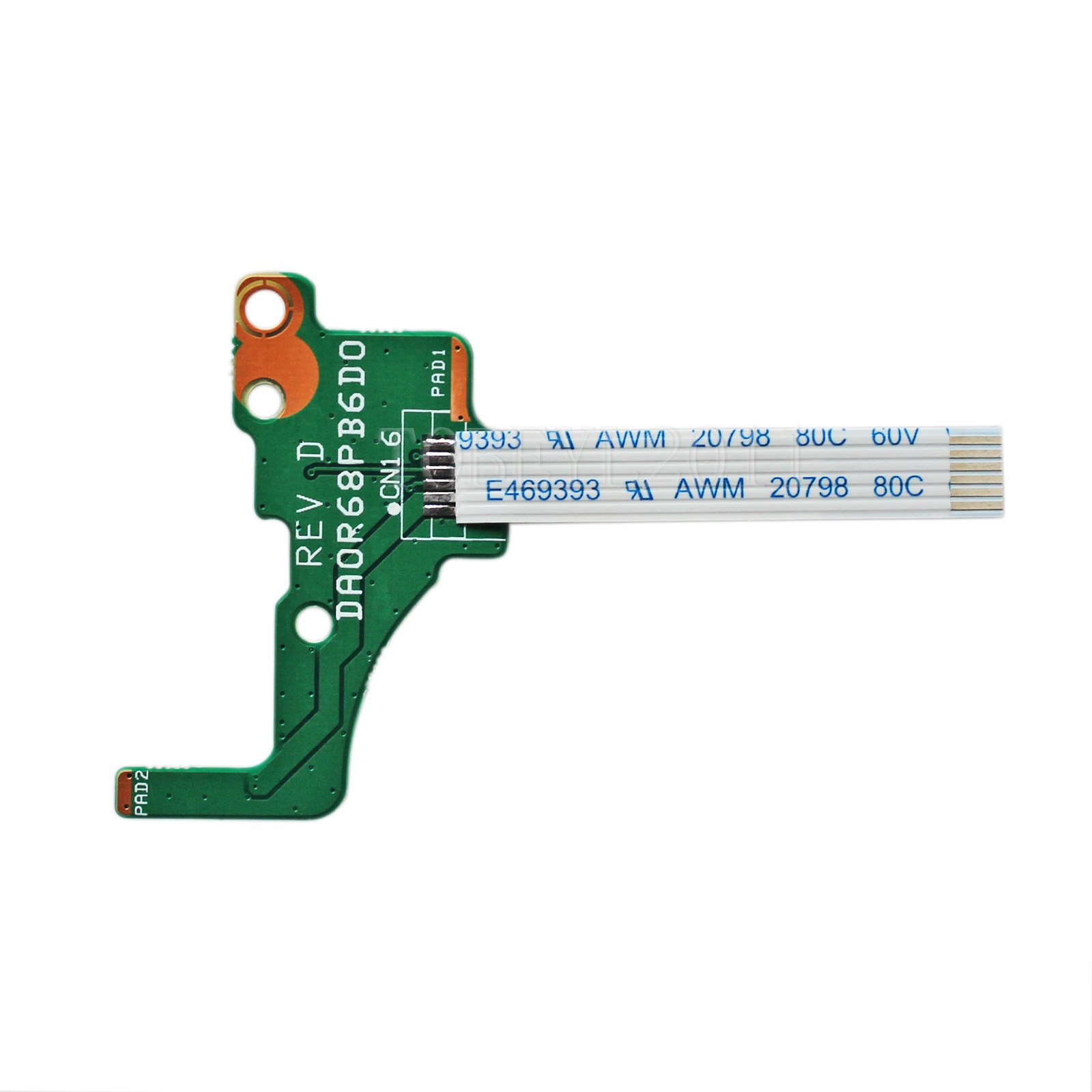 Gintai Power Button Board For HP Pavilion 17.3" 17-e Series DA0R68PB6D0 720673-001