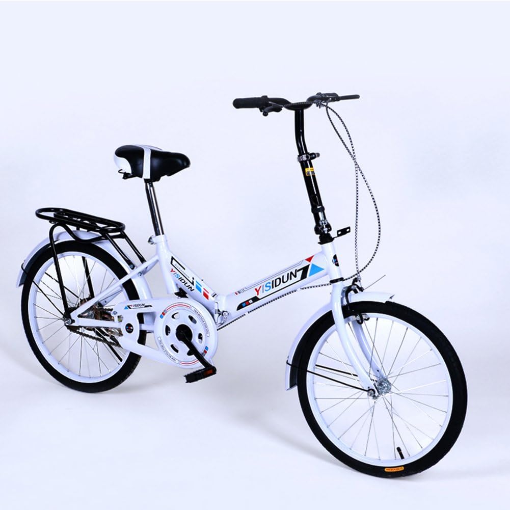 YEARLY Women Foldable Bikes, Adults Folding Bicycles Ladies Bicycles Men and Women Style Student Car Foldable Bikes