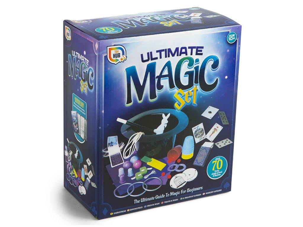 RMS International Toy Hub Ultimate Magic Set with Beginners Magician Guide Book Tricks Children's Toy Unisex 10+, L24cm x D13cm x H28cm (R05-1210)