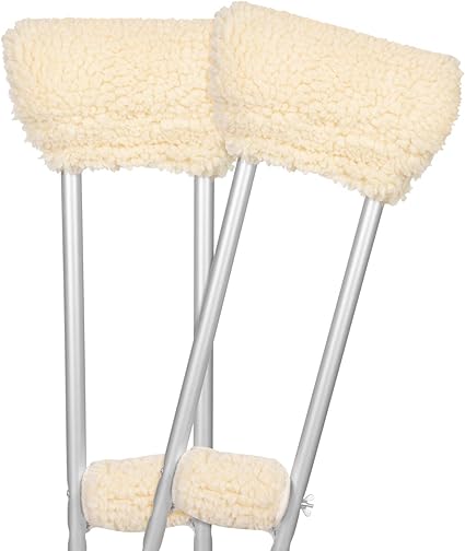 Amazon Com Vive Sheepskin Crutch Pads Padding For Walking Arm