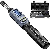 GROWNEER Digital Torque Screwdriver, 2.66-53.1 in-lbs/0.3-6 Nm, 1/4'' Drive Inch Pound Torque Screwdriver Electrician with Bu