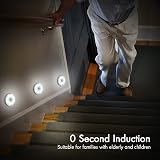 KOOSREEL Motion Sensor Lights Indoor 3 Pack USB Rechargeable LED Stair Lights view 3