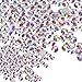 FASOTY 2800 Pieces Approx Crystal AB Flatback Nail Art Rhinestones Gems 2mm 3mm, 2 Sizes