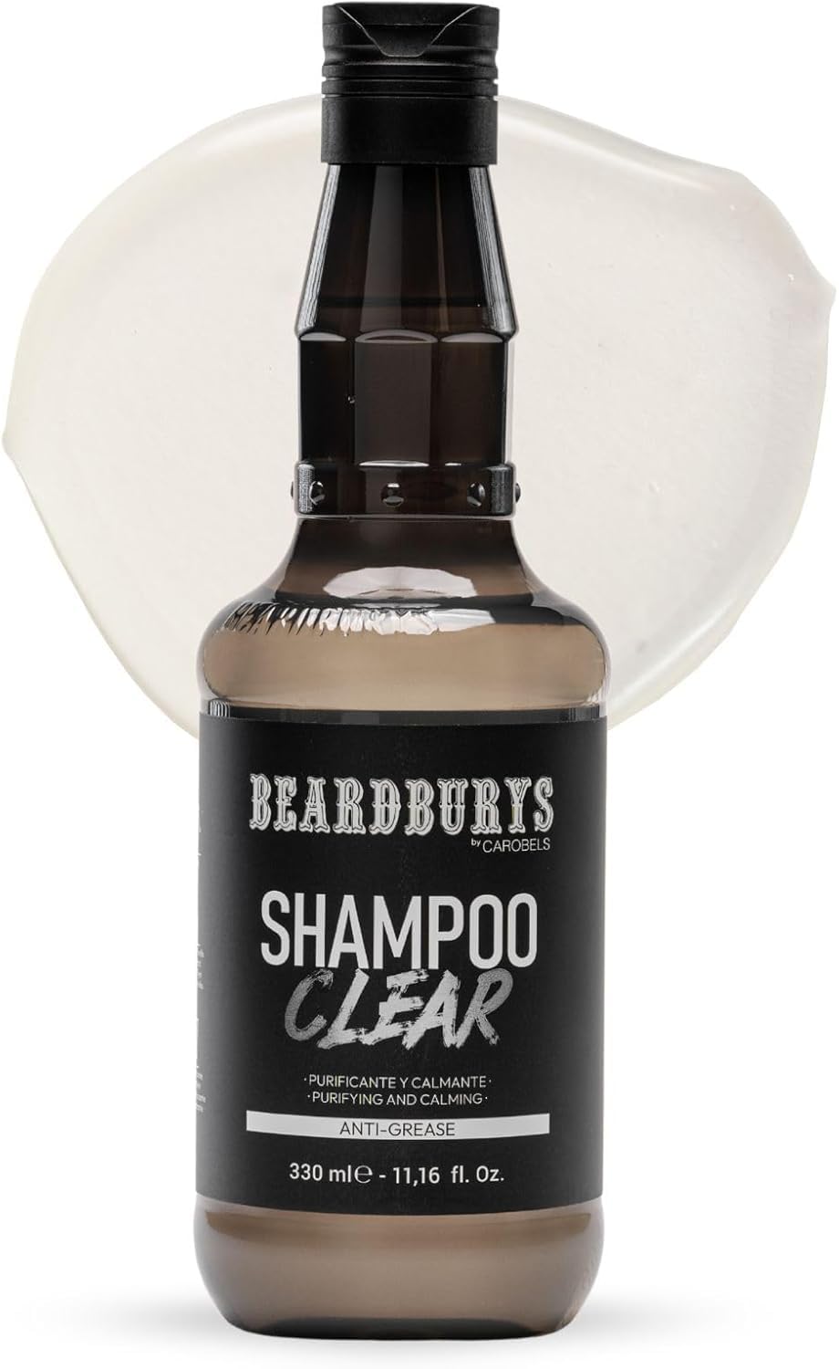 Beardburys Clear Men’s Shampoo Clarifying Shampoo for Oily Hair, Anti-Dandruff & Oil Control Soothes Itchy Scalp With Natural Ingredients. Paraben Free Formula, 330ml