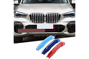 IIKSDII Automotive Grille Inserts for X5 G05 2019-2023(NOT for M series Dual-Grilles) 7 Grilles,Front Grill Accessories M Color