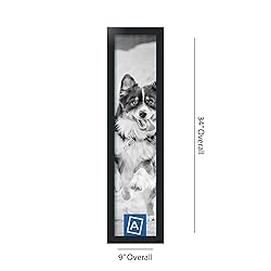 ArtToFrames 7x32 Inch Black Picture Frame, This
