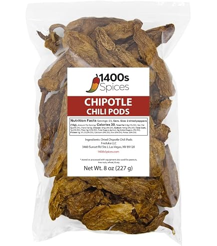 Amazon.com : 8oz Morita Chipotle Dried Whole Chile Peppers | Rich