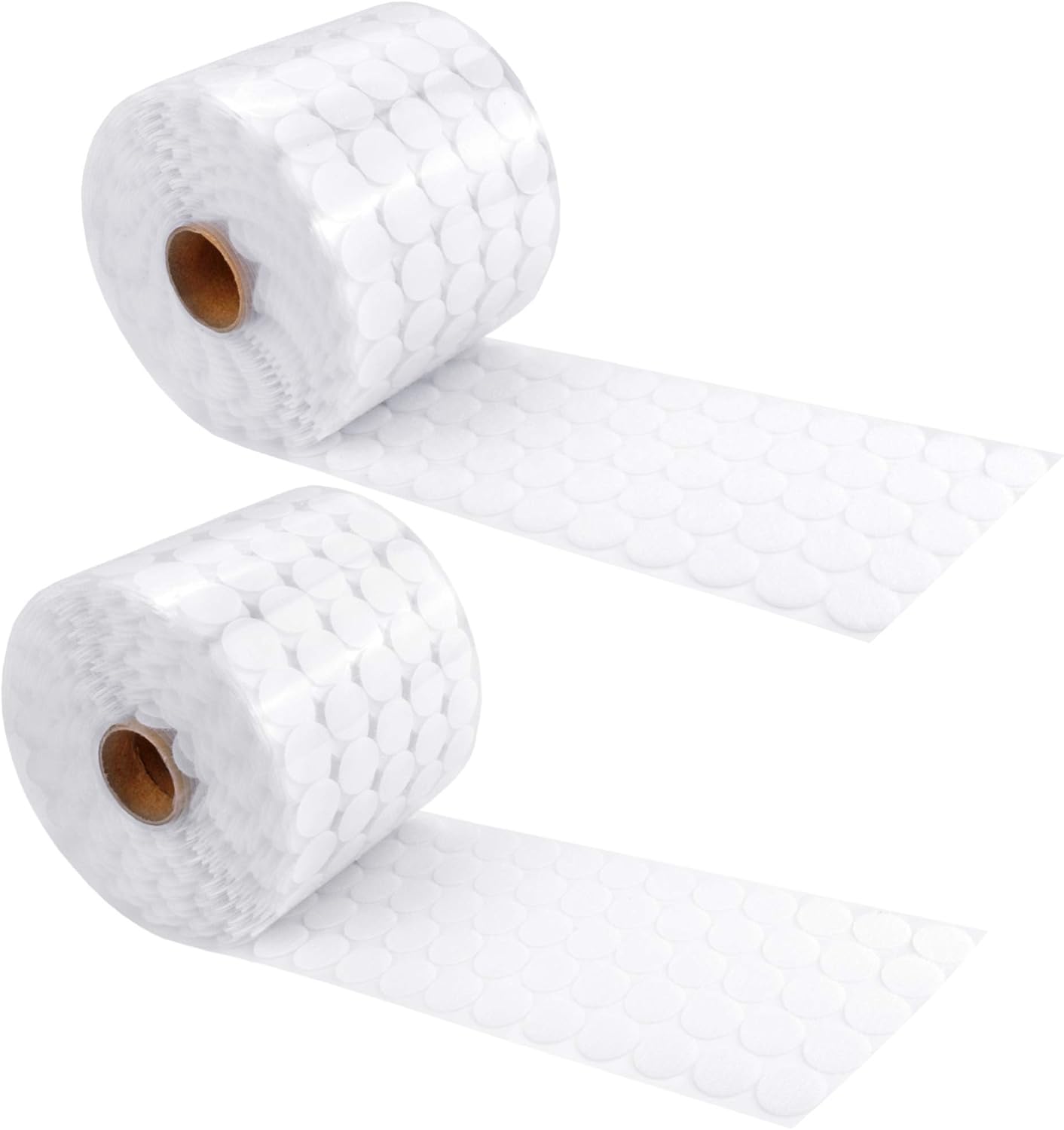 300pcs 3/4" （20mm）Diameter White Sticky Back Coins Hook and Loop Self Adhesive Dots Tapes : Office Products