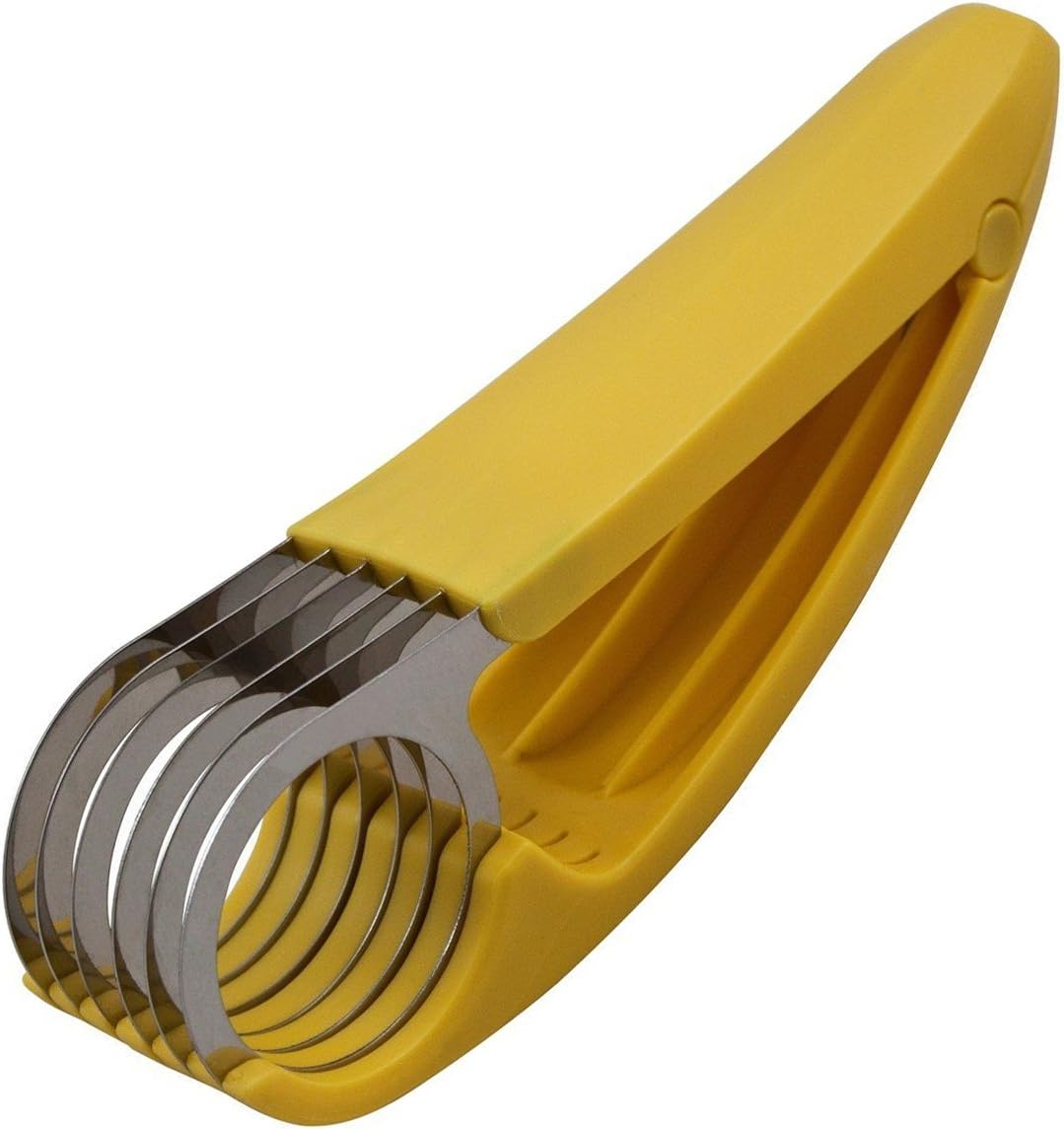 Chef'n Banana Slicer Bananza in Yellow, Stainless Steel, 17.5 x 5 x 4 cm