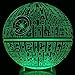 MeiTuKanKan 3257 the Force Awakens Multi-Colored Table Lamp 3D Death Star Bulbing Light for Star Wars Fans