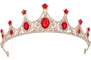 FORSEVEN Crystal Tiaras Birthday Crown for Women Wedding Rhinestones Princess Party Headbands Hair Accessories for Women and Girls Halloween Decorations Headband