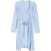 Latuza Women's Viscose Nursing Nightgown and Robe Set
