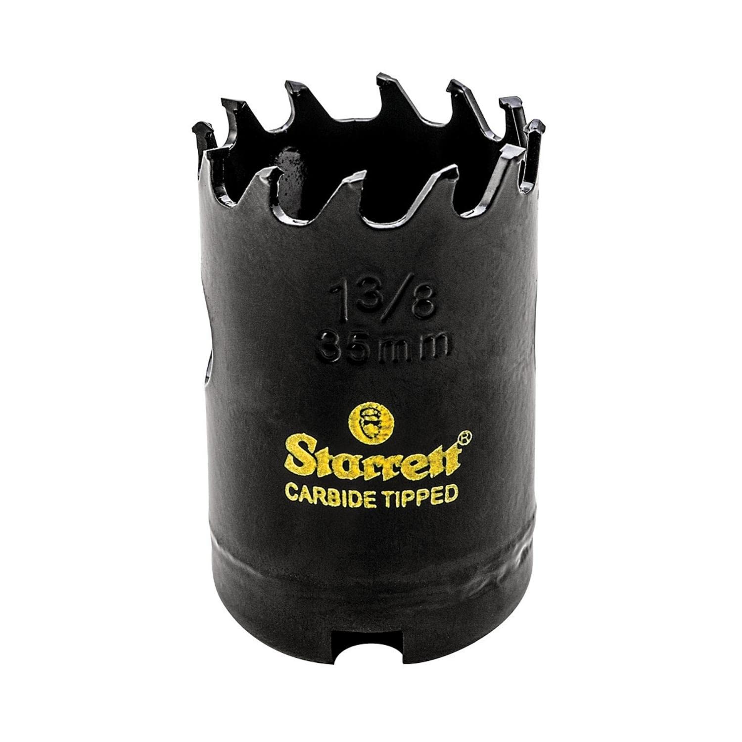 Starrett Tungsten Carbide Tipped Hole Saw - CT138 Deep Cut Holesaw Cutter - For Wood Suspended Flooring Reinforced Concrete & Fibreglass - 35MM — image 1