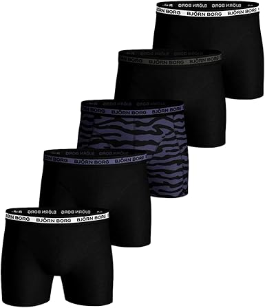 Bjorn Borg Sammy 2Tiger 5 Pack Boxer Shorts - Crown Blue - XL:  Amazon.co.uk: Clothing