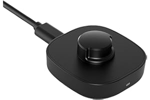 WONJOY Compatible with Oura Ring Gen3 Charger, Fast Charging Dock with USB-C Cable for Smart Ring (Black, Size 7)