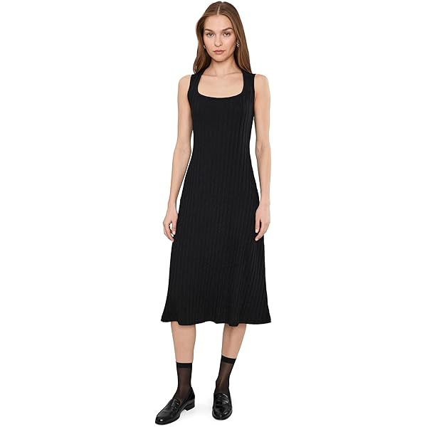 knee length dresses for ladies Wren Ribbed Midi Dress main image 1