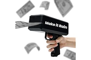JALAROMA Money Gun with Prop Money Cash Toy Gun Make It Rain Money Shooter Gun with 100 Dollar Bill Toy 200pcs Money Dollar for Christmas, Halloween, Birthday Parties, Weddings Night Club New Year Gift