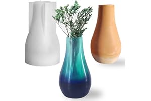 Wehous Concrete Vase Mold - Silicone Resin & Epoxy Casting Mold - DIY Art Craft & Decor