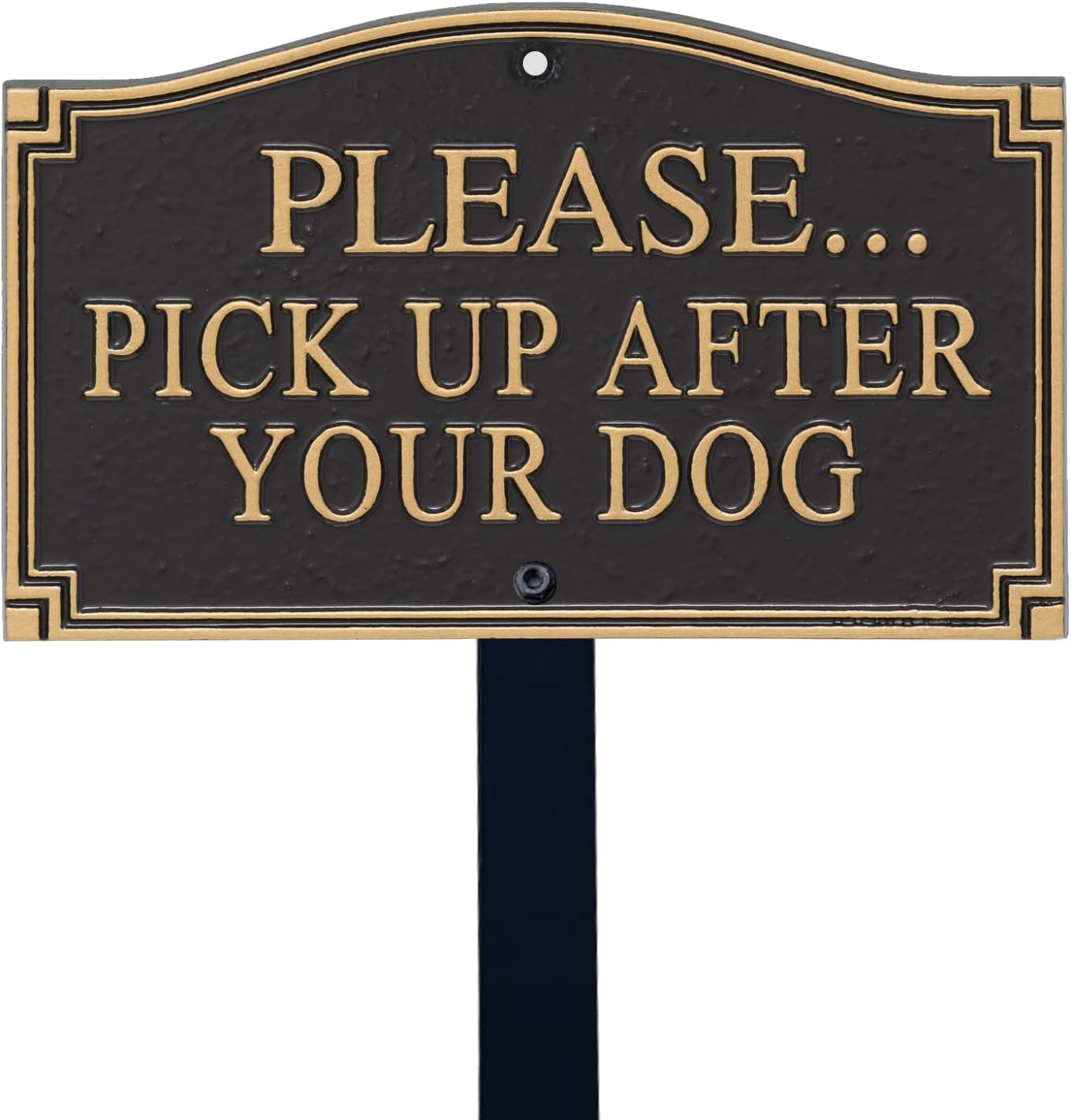 Plaques & Wall Art - SmartSign Please Pick Up After Your Dog Sign for Yard | 5.75