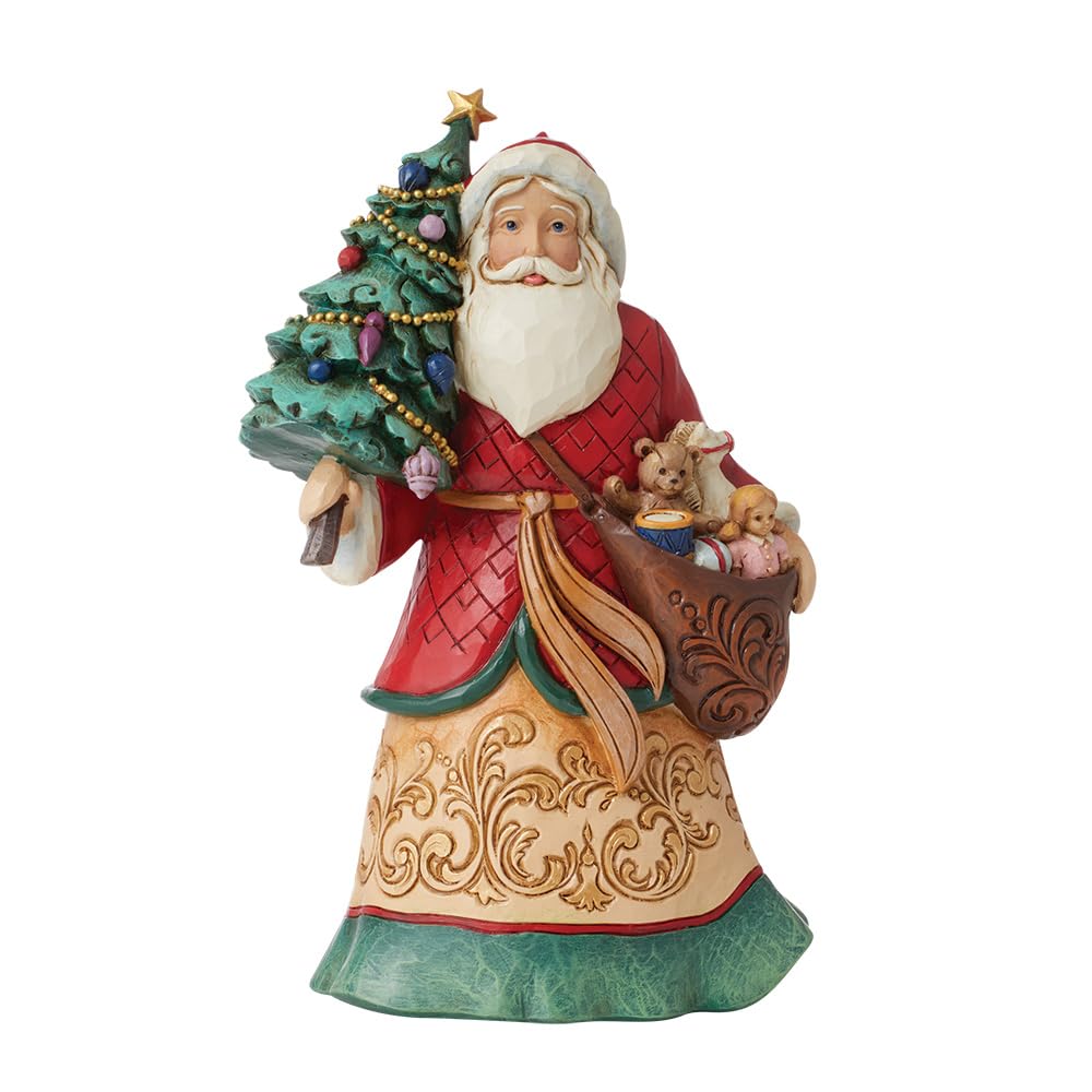 Enesco Jim Shore Hwc Santa With Tree Figurine