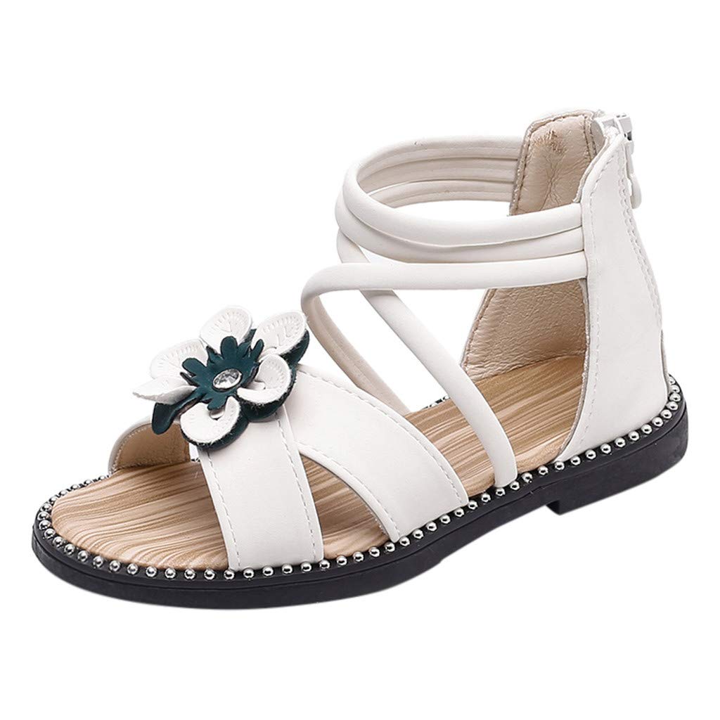 girls white sandals size 13