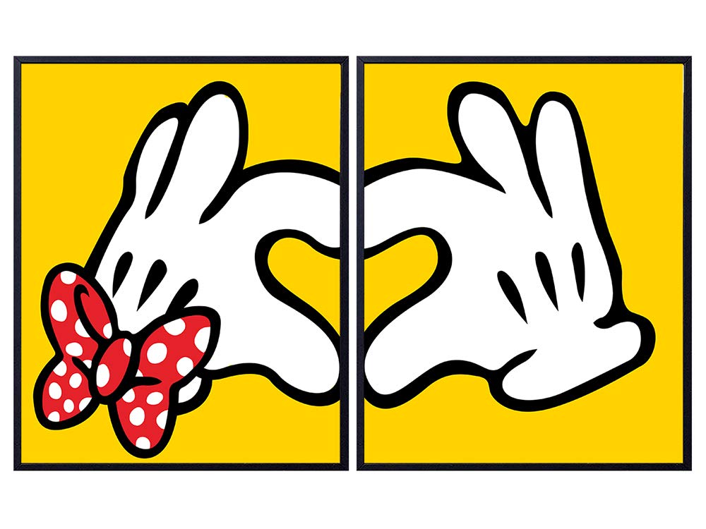 Mickey Wall Decor Set - Wall Art, Home Decor, Decorations for Girl, Boy, Baby, Toddler, Kids Bedroom - Cute Gift for Women, Walt World Fans - 8x10 UNFRAMED Poster print