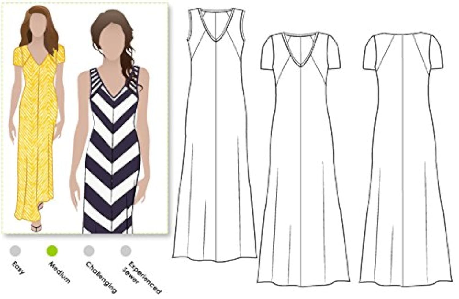 Style Arc Sewing Pattern - Jacinta Knit Dress (Sizes 04-16)
