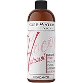 Rose Water Hydrosol - 8 oz & Sprayer - 100% Natural Pure Steam Distilled Bulgarian Rosewater Facial Floral Hydrating Toner Mist - Face Skin Hair Locs Dreads Body Bath Spray Spritz - Packaging May Vary