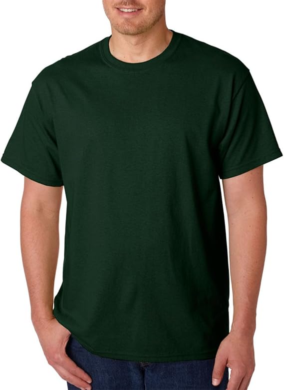 Download Tops Tees Gildan 5000 Heavy Cotton Forest Green T Shirt Mockup Short Sleeves Flat Lay Tee Shirt High Resolution 300dpi 4 3 Rectangular Ratio Jpg Clothing