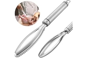 MAUKUDIR SUS 304 Stainless Steel Lung Remover, Food Grade Chicken Processing Equipment with Super Strong Working Head and Ergonomic Handle to Remove Poultry Lungs, Essential Kitchen Tool Easy to Clean