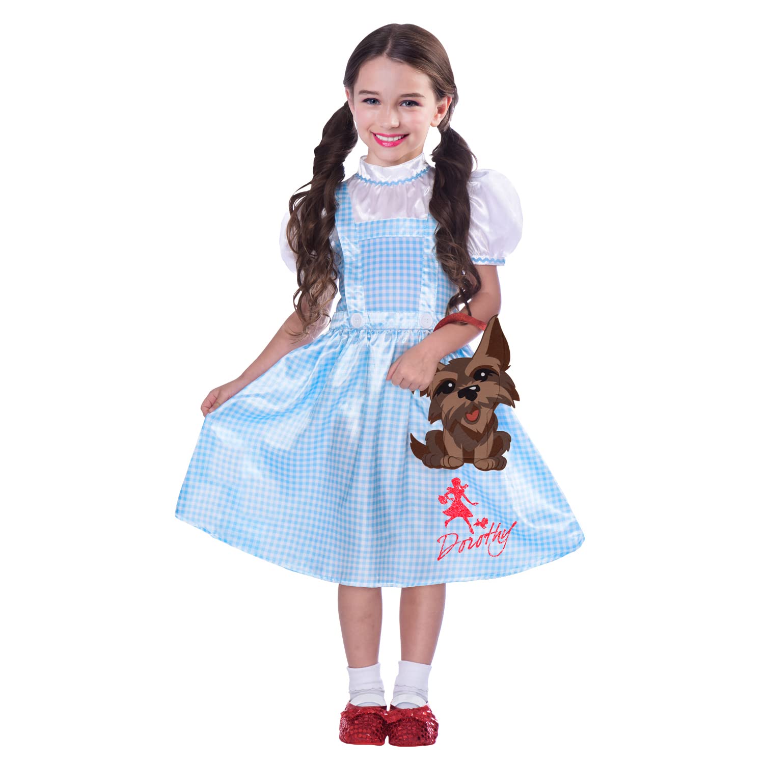 Amscan 9906054 - Kids Officially Licensed Warner Bros Wizard of Oz Dorothy Fancy Dress Costume Age: 4-6 Yrs