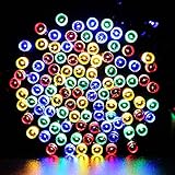 lederTEK Decorative Solar Powered Christmas Lights Multi-color 200 LED 8 Modes Fairy String Light for Garden, Lawn, Patio, Xmas Tree, Wedding, Party, Outside, Holiday, Indoor, Outdoor Decorations