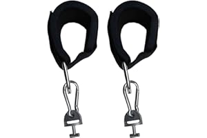 Ankle Straps Cable Machines - Work Out Cuff Attachment, Heavy Duty Gym Ankle Cuffs, Adjustable Padded Anklle Straps For Kickb