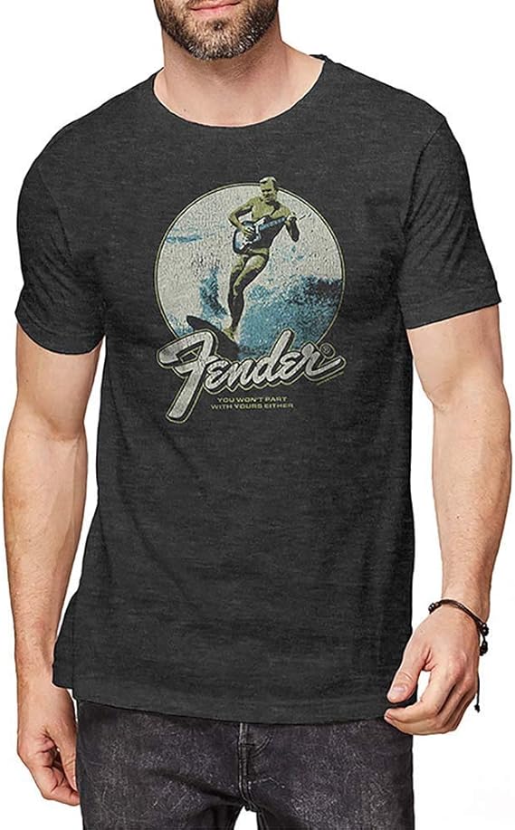 Amazon Fender メンズ サーファー スリムフィット Tシャツ ブラック Us サイズ X Large カラー ブラック Tシャツ カットソー 通販