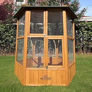 Pets Imperial® Voliera Esagonale in Legno - immagine 5